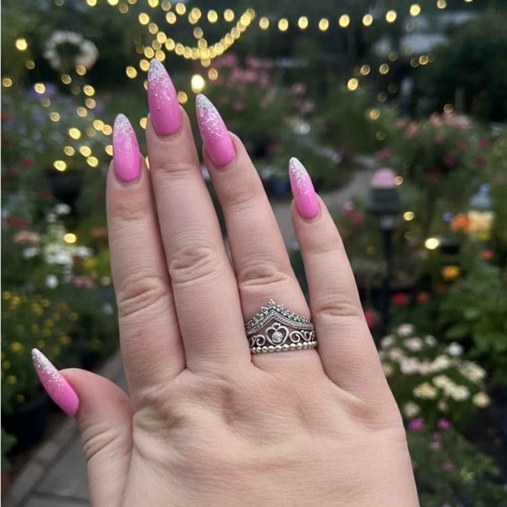 Two Pandora Rings Size 9 - Princess Wishbone & Princess Tiara